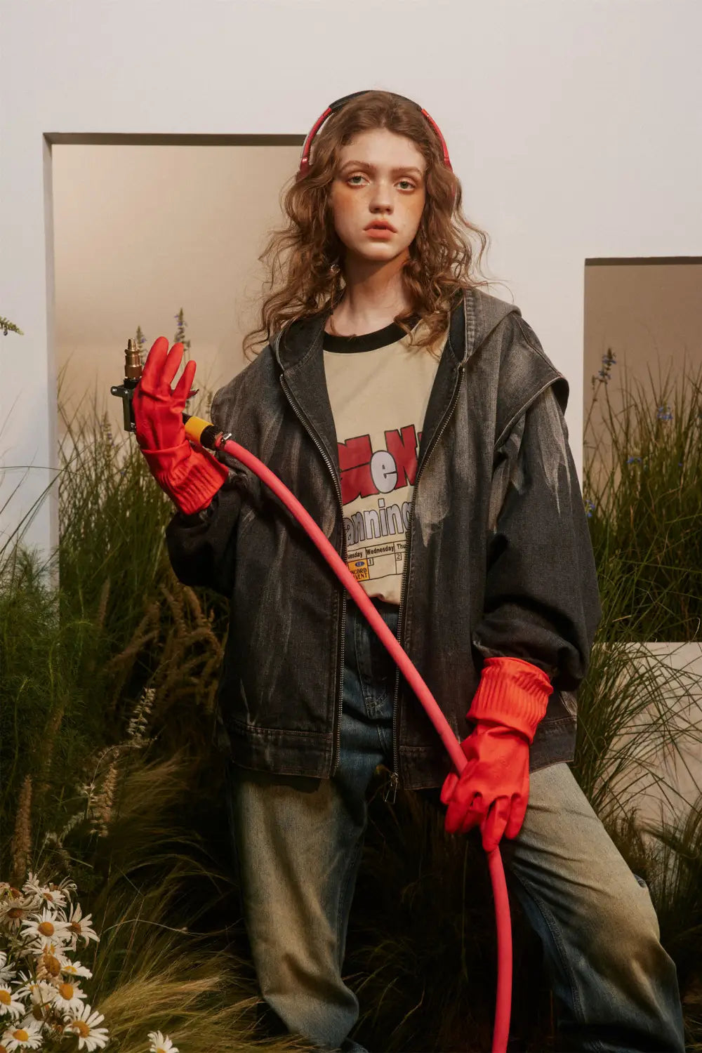 Hooded Washed Do The Old Cowboy Coat For Women Men Spring And Autumn