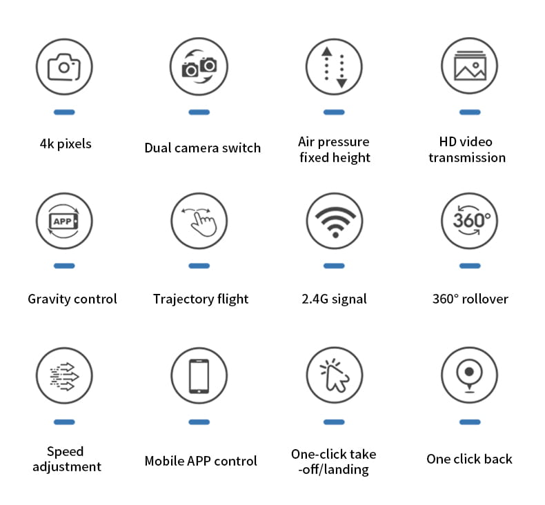 Long Battery Life Of Dual-camera Quadcopter
