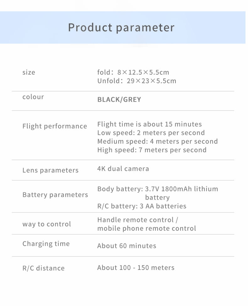 Long Battery Life Of Dual-camera Quadcopter