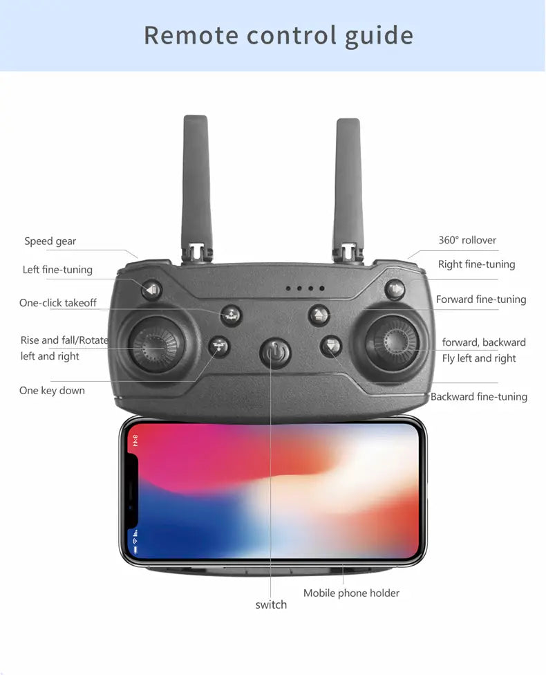 Long Battery Life Of Dual-camera Quadcopter