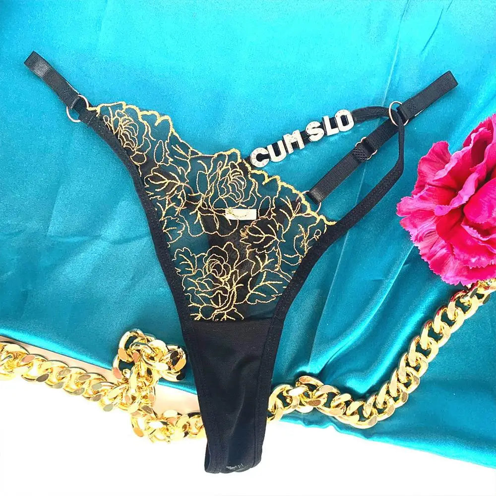 Women’s Fashion Casual Letter Thong