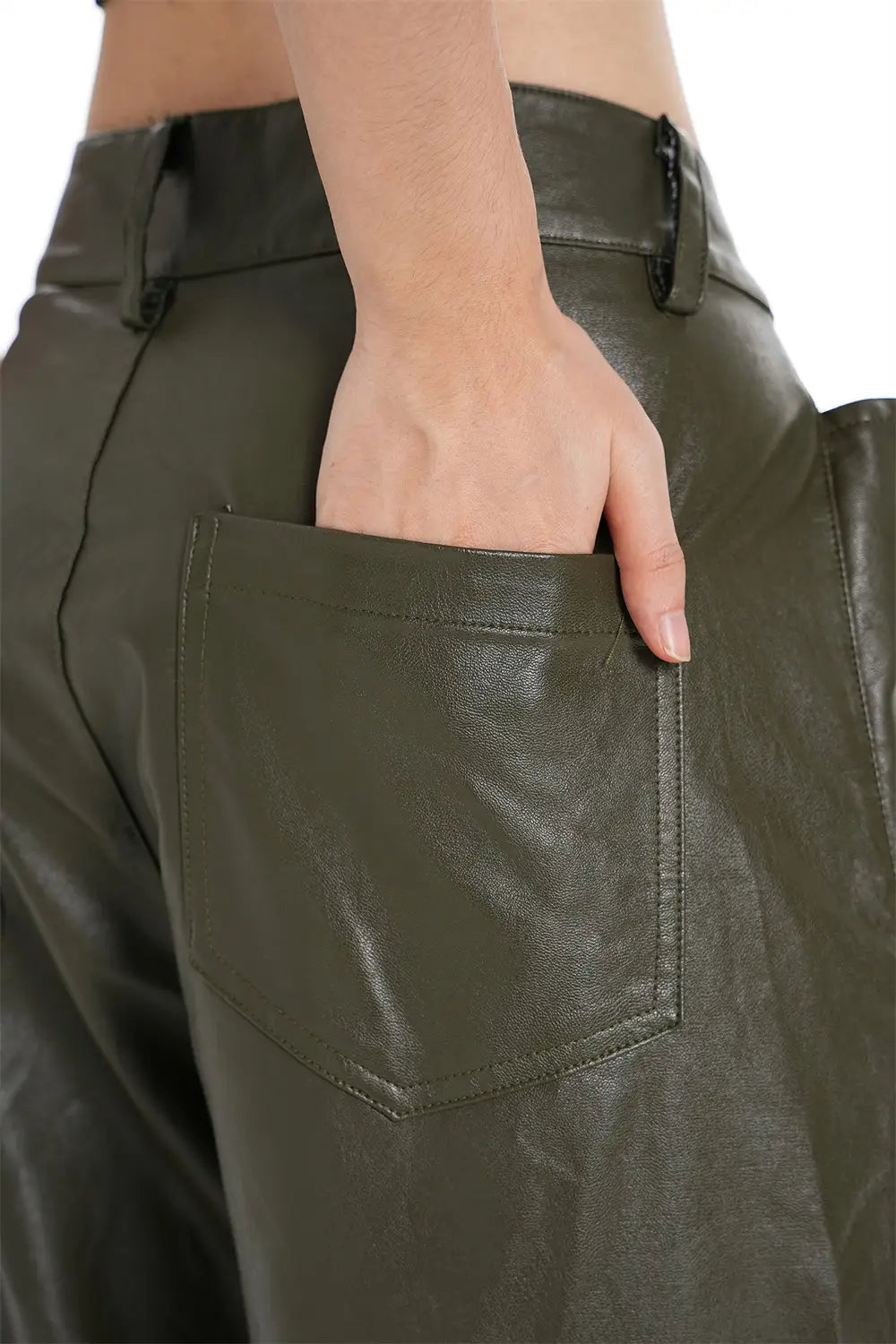 PU Leather Trousers For Men And Women