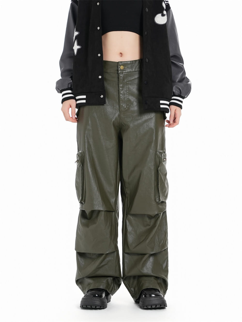 PU Leather Trousers For Men And Women