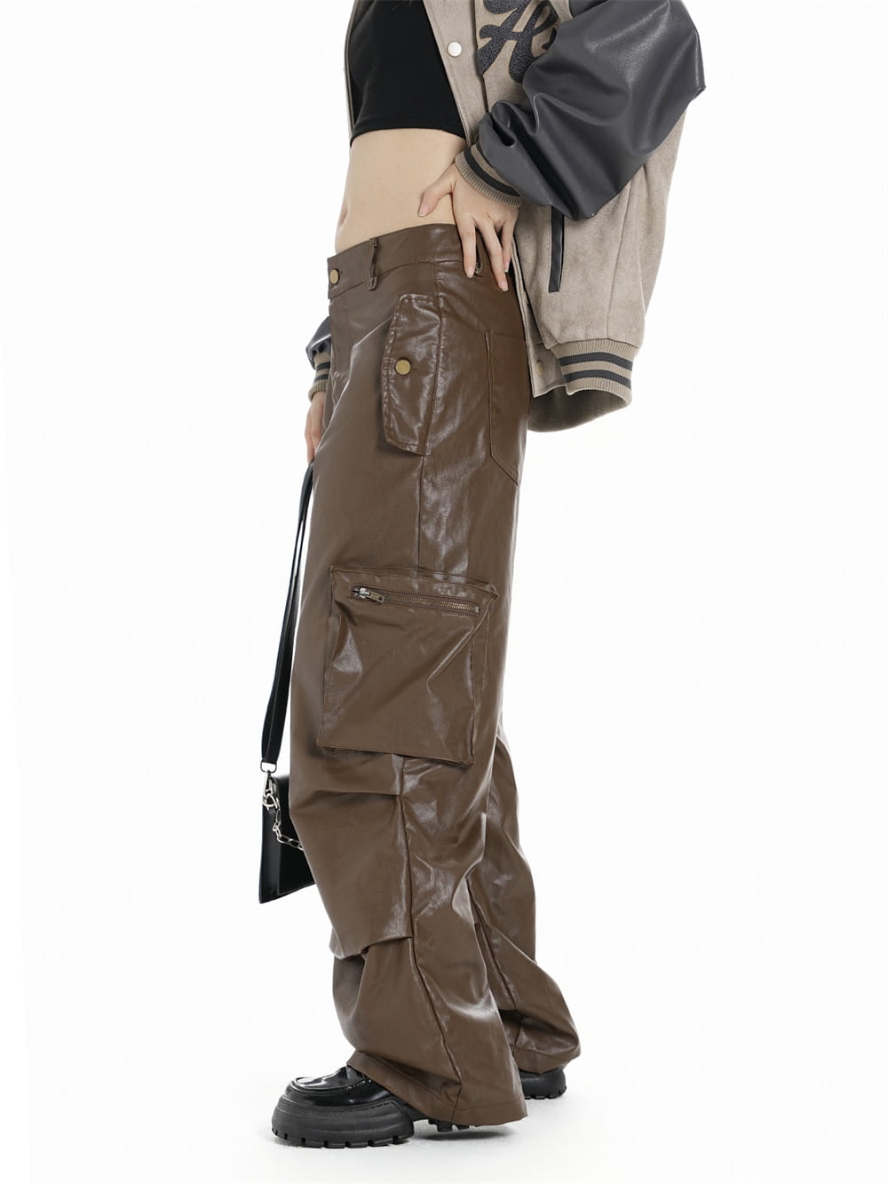 PU Leather Trousers For Men And Women