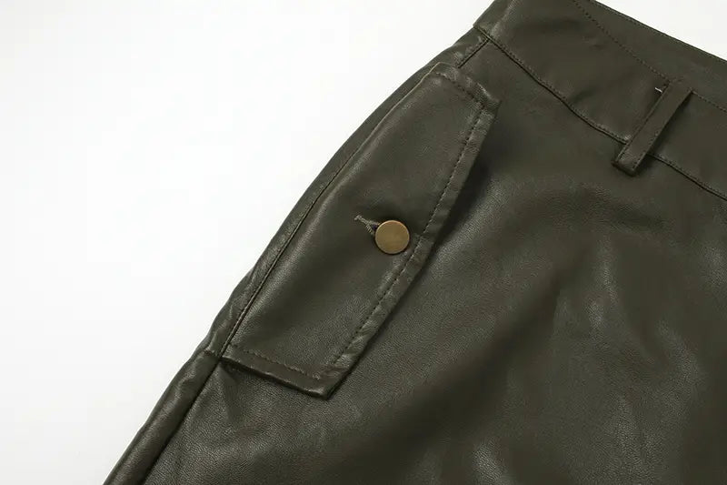 PU Leather Trousers For Men And Women
