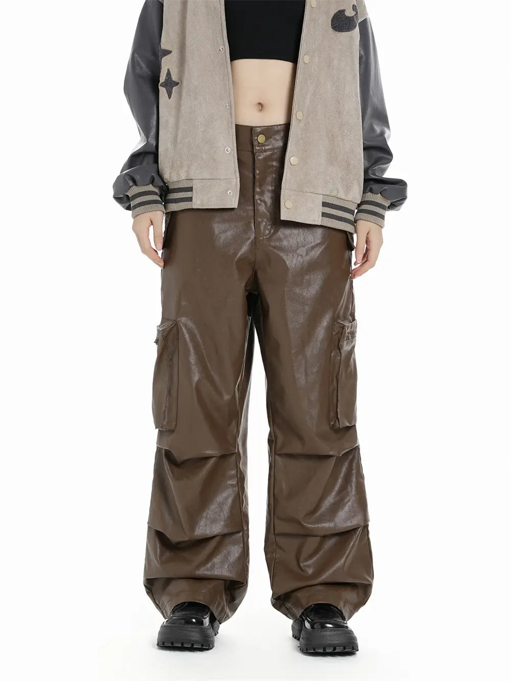 PU Leather Trousers For Men And Women