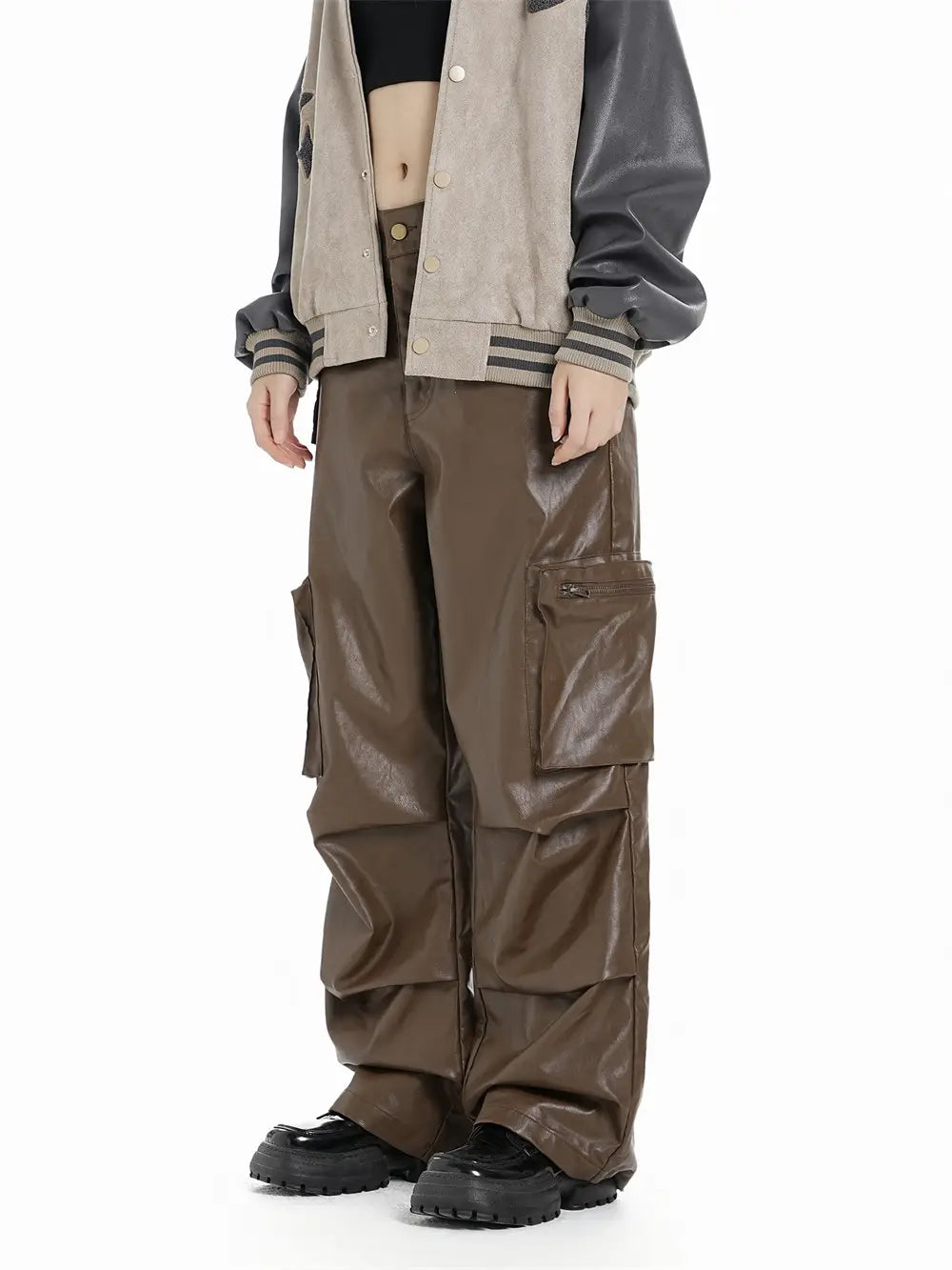 PU Leather Trousers For Men And Women