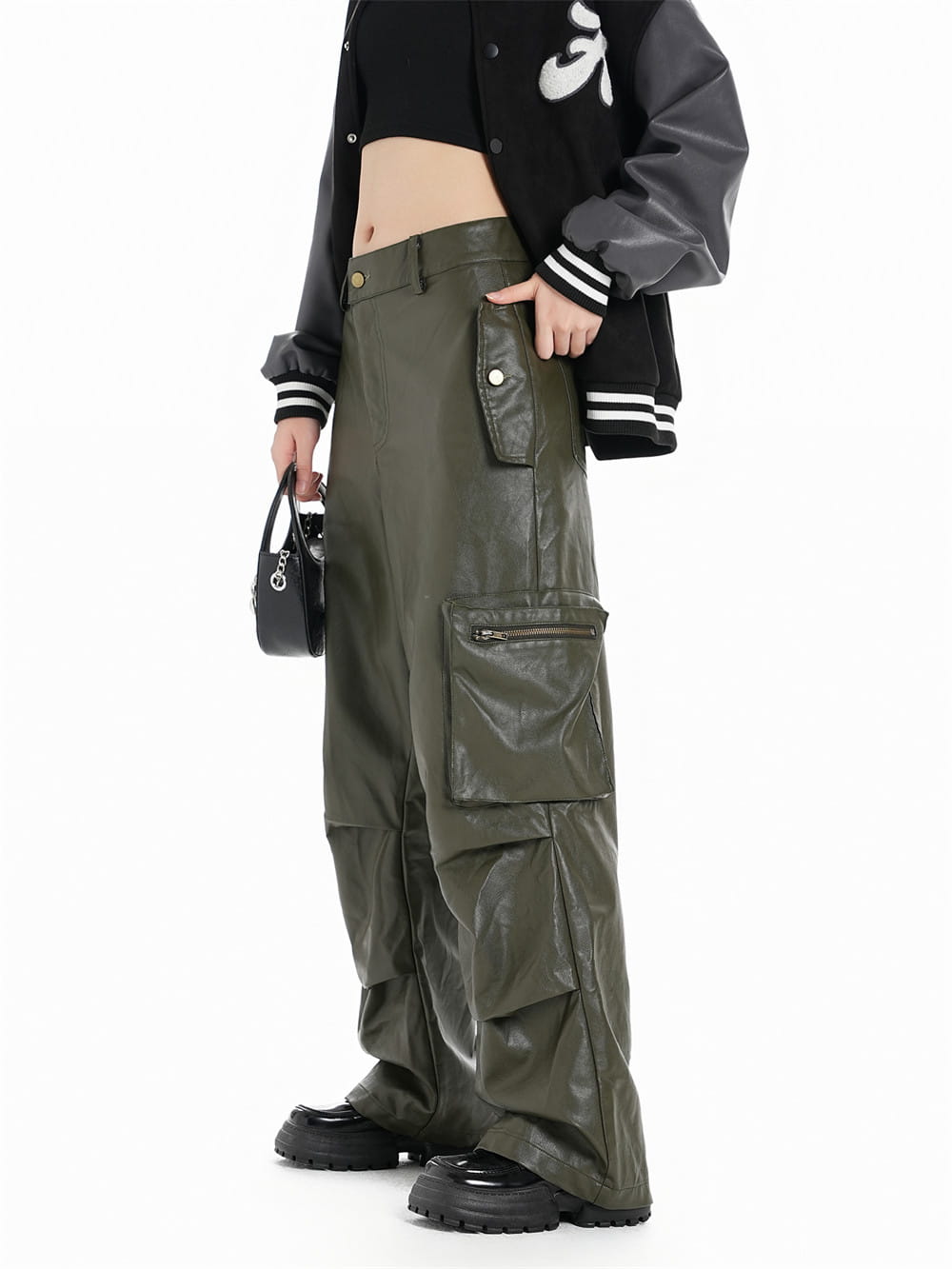 PU Leather Trousers For Men And Women