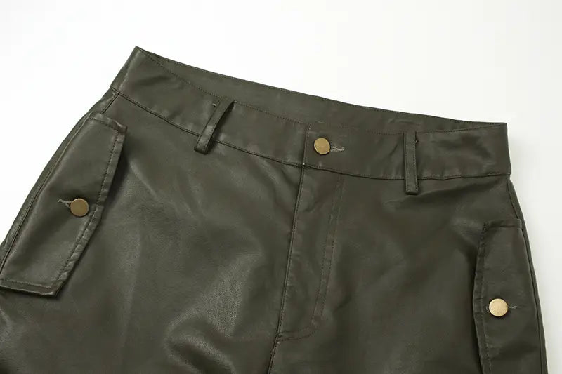 PU Leather Trousers For Men And Women