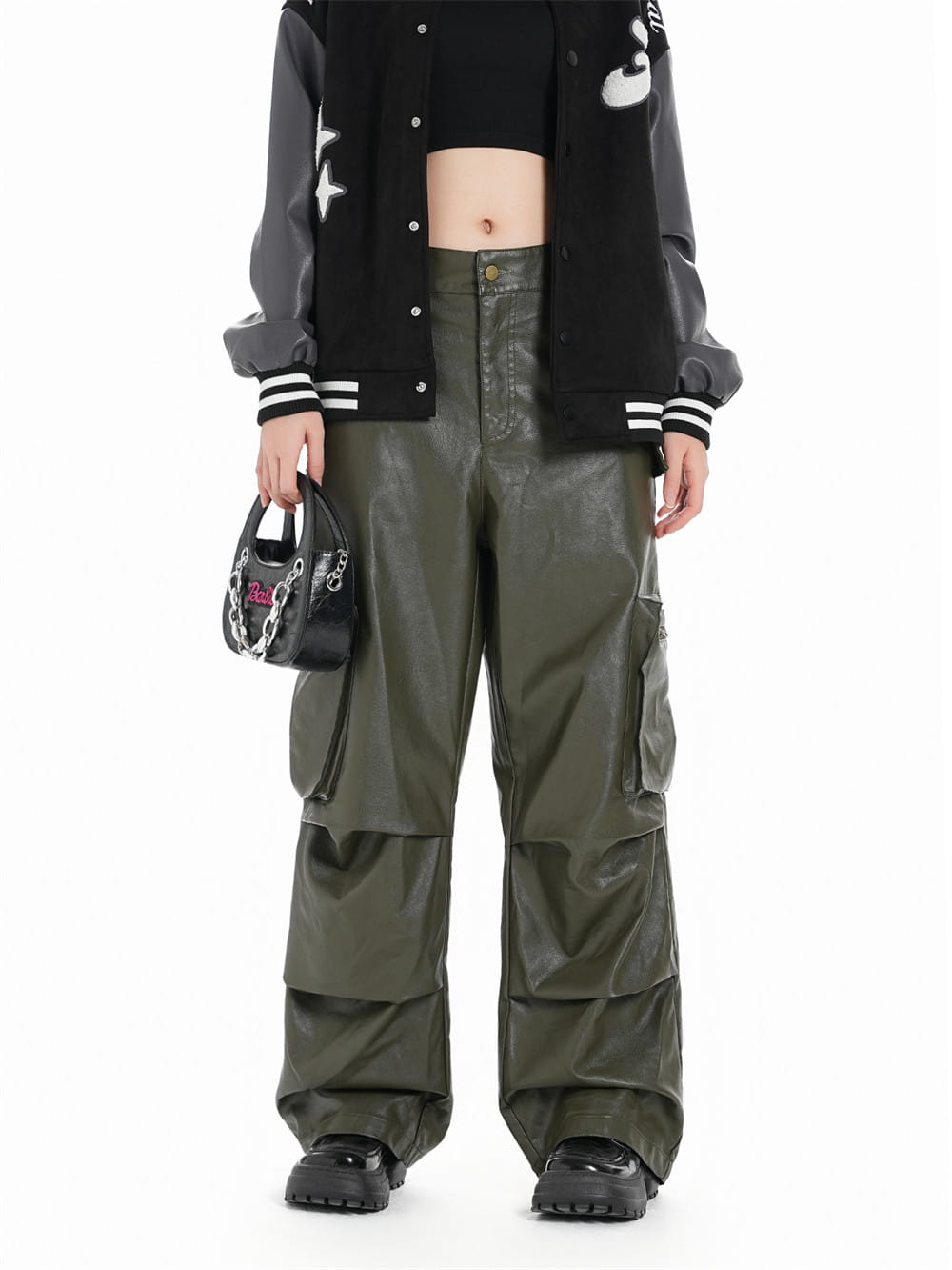 PU Leather Trousers For Men And Women