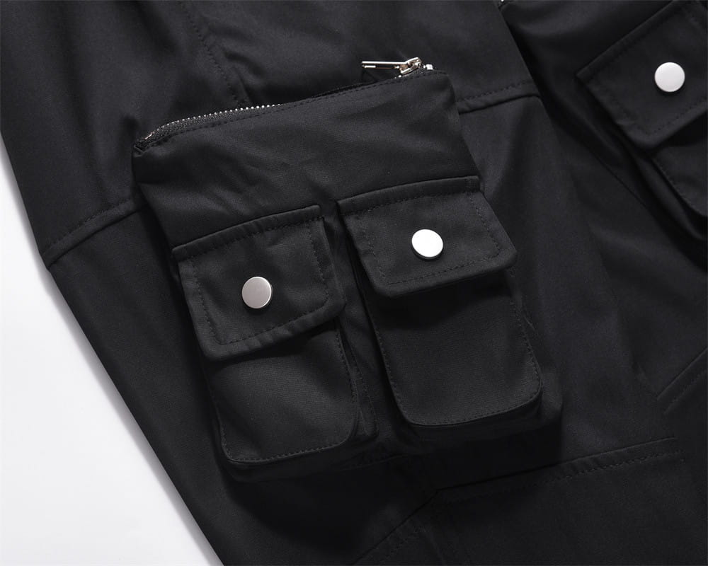 Mechanical Style Workwear Casual Trousers For Men