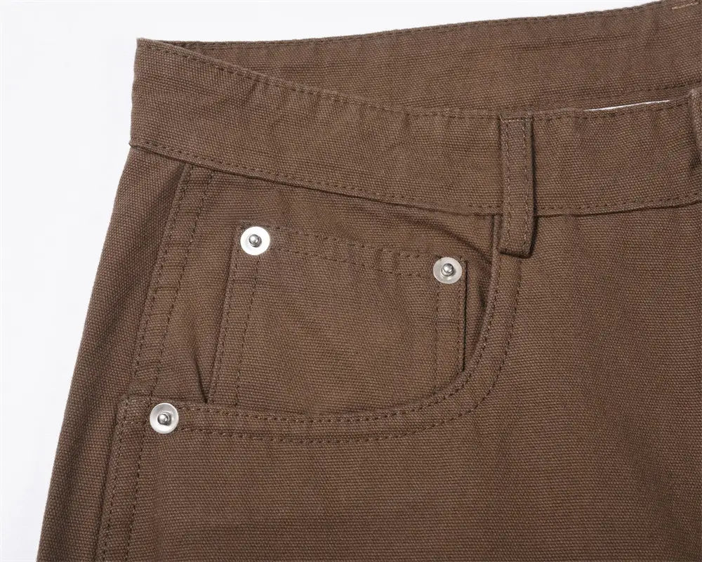 Fashion Zipper Split Casual Trousers Men