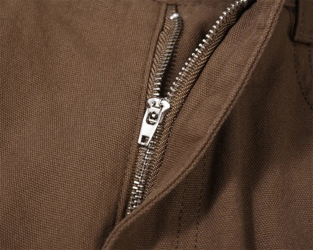 Fashion Zipper Split Casual Trousers Men