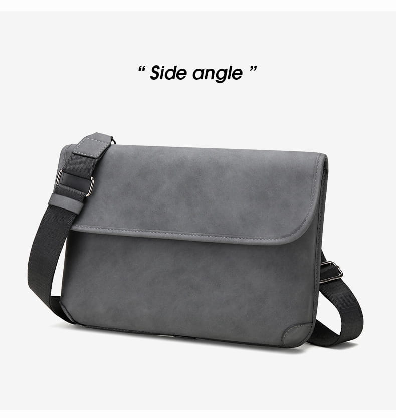 Men’s Contrast Color Matte Fashion Retro Crossbody Shoulder Bag