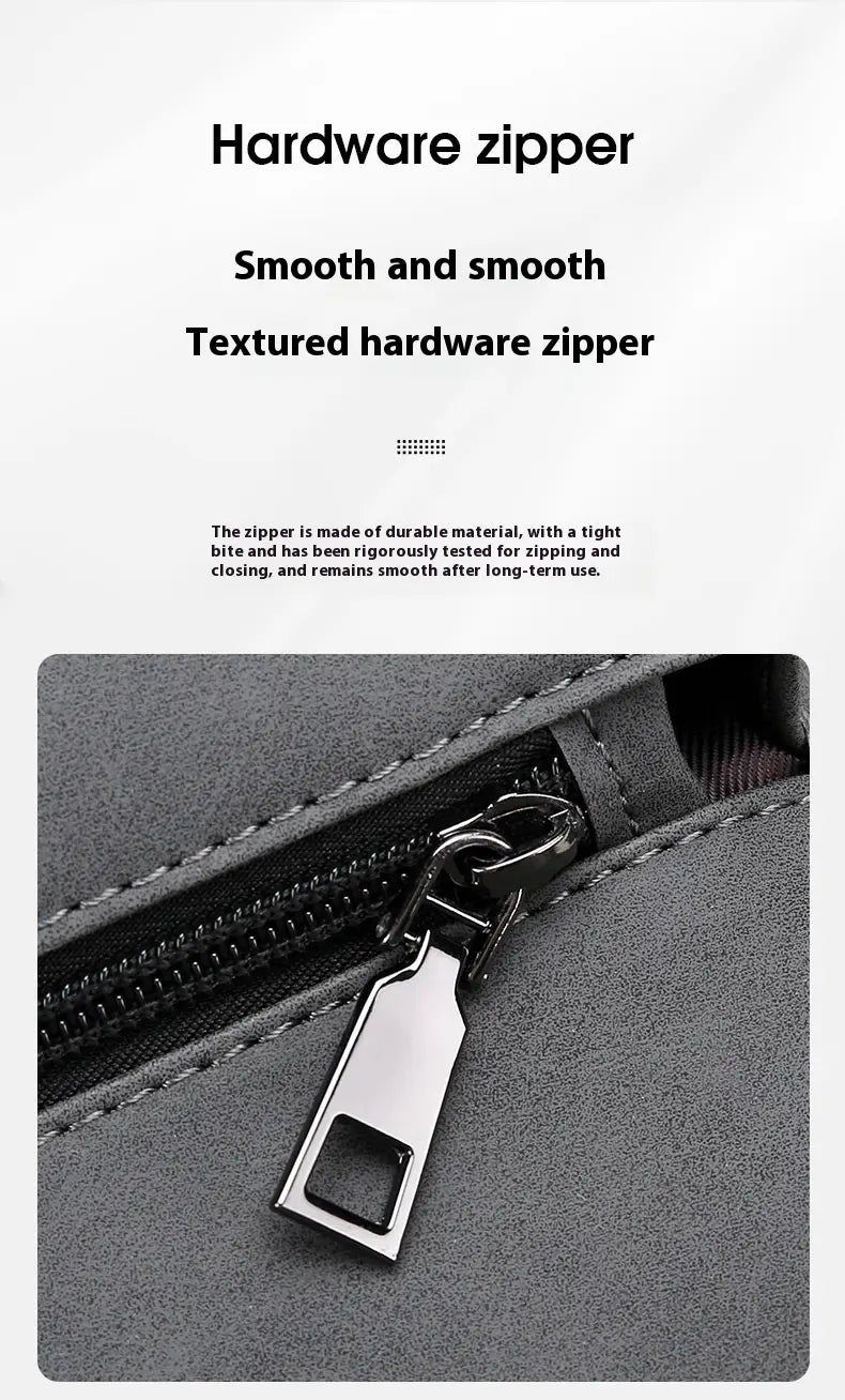 Men’s Contrast Color Matte Fashion Retro Crossbody Shoulder Bag