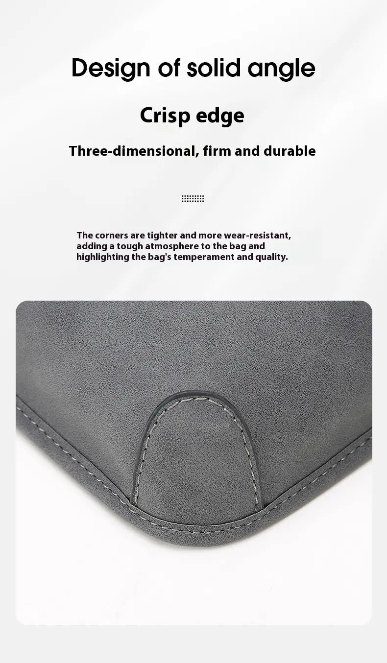 Men’s Contrast Color Matte Fashion Retro Crossbody Shoulder Bag