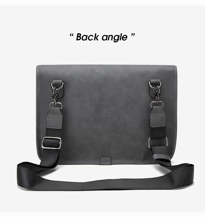 Men’s Contrast Color Matte Fashion Retro Crossbody Shoulder Bag