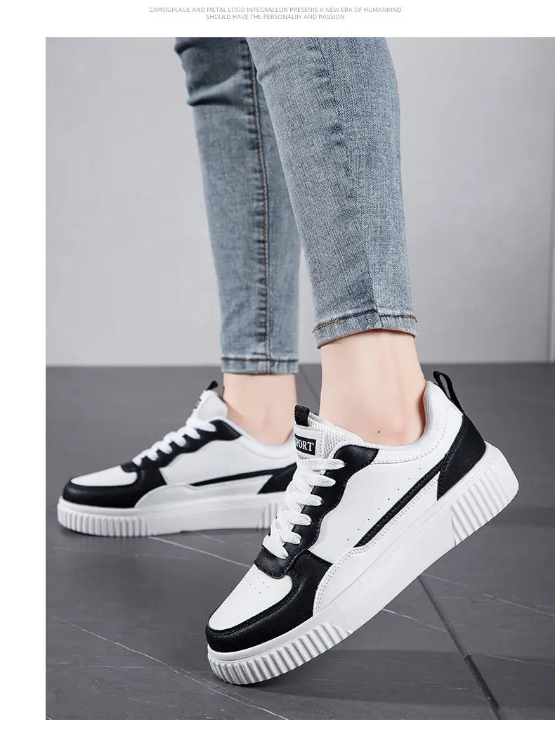 Breathable Versatile White Shoes Korean Style For Students