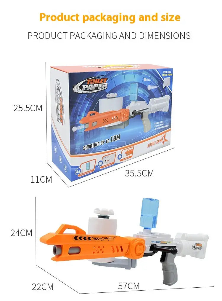 Paper Bullet Toy Toilet Paper Launcher For Children