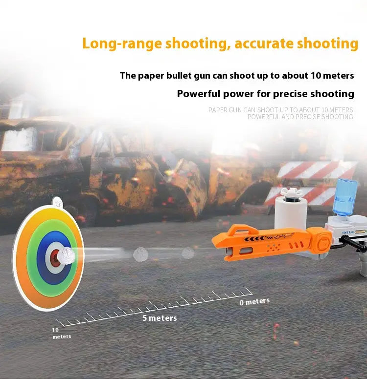 Paper Bullet Toy Toilet Paper Launcher For Children