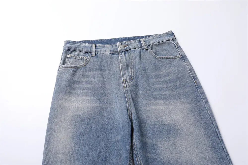 Tie-dye Gradient Denim Trousers Men