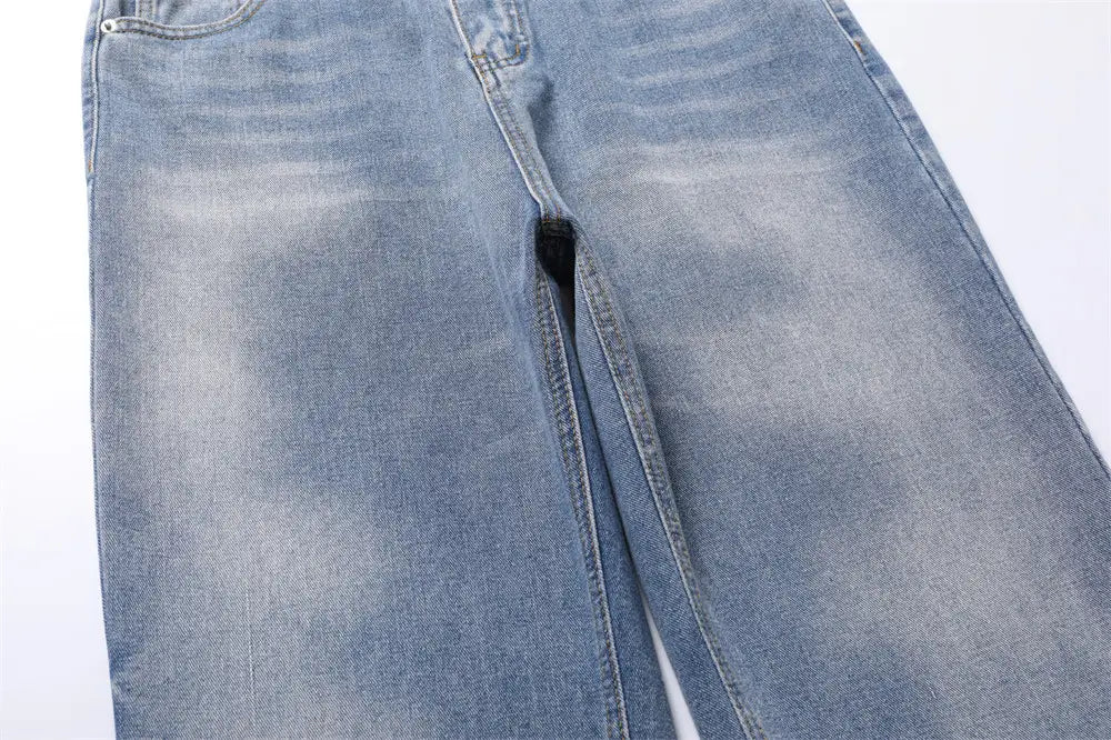 Tie-dye Gradient Denim Trousers Men