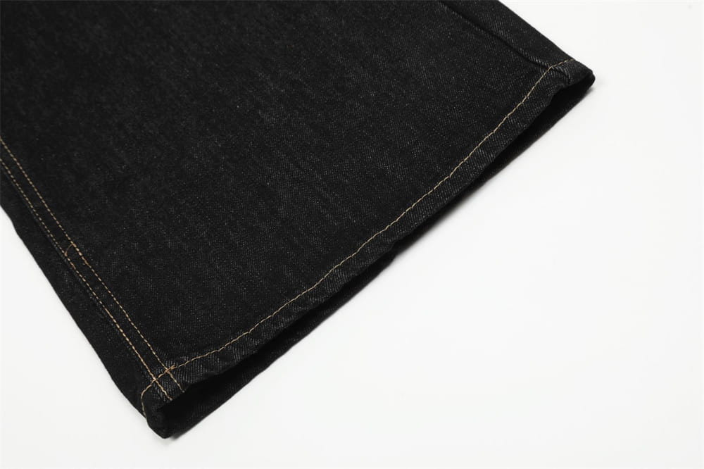 European And American Denim Straight-leg Trousers Men