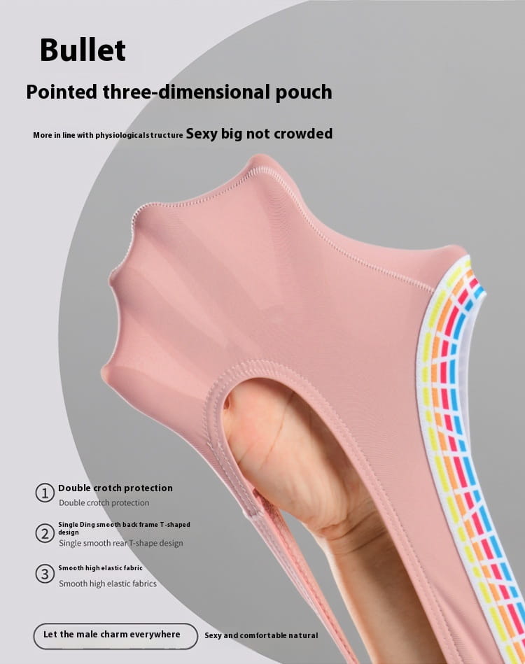 Men’s Transparent Ice Silk T Shape Men’s Summer Sexy Underwear