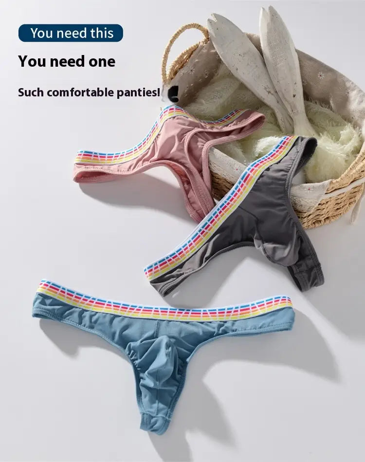 Men’s Transparent Ice Silk T Shape Men’s Summer Sexy Underwear