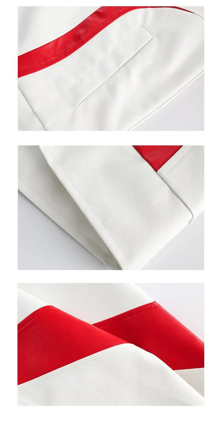 American Street Red Loose-fitting Baseball Uniform For Men