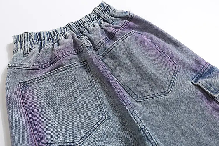 Punk Fashion Loose Straight Trousers Men