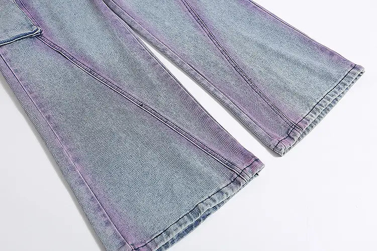 Punk Fashion Loose Straight Trousers Men