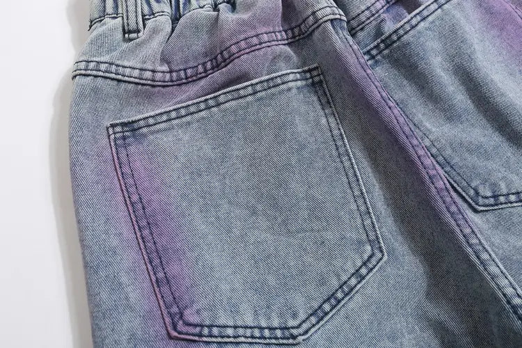Punk Fashion Loose Straight Trousers Men