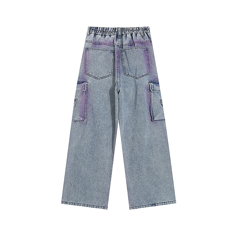 Punk Fashion Loose Straight Trousers Men