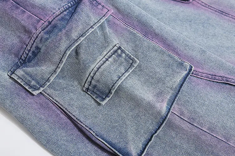 Punk Fashion Loose Straight Trousers Men