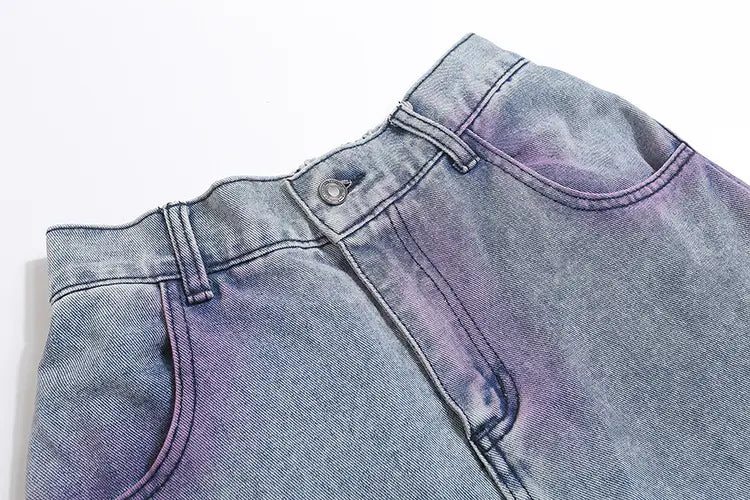 Punk Fashion Loose Straight Trousers Men