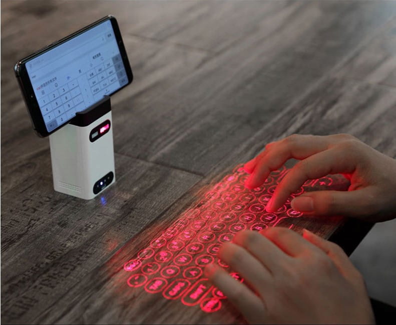 LEING FST Virtual Laser Keyboard Bluetooth Wireless Projector Phone Keyboard For Computer Pad Laptop With Mouse Function