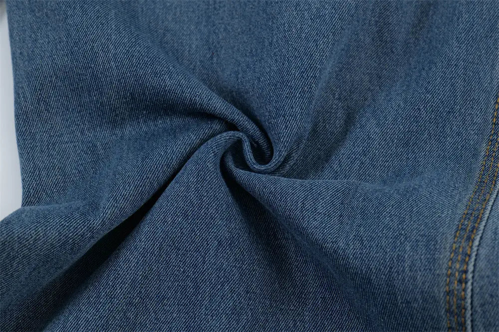 Ripped Dirty Denim Trousers For Men
