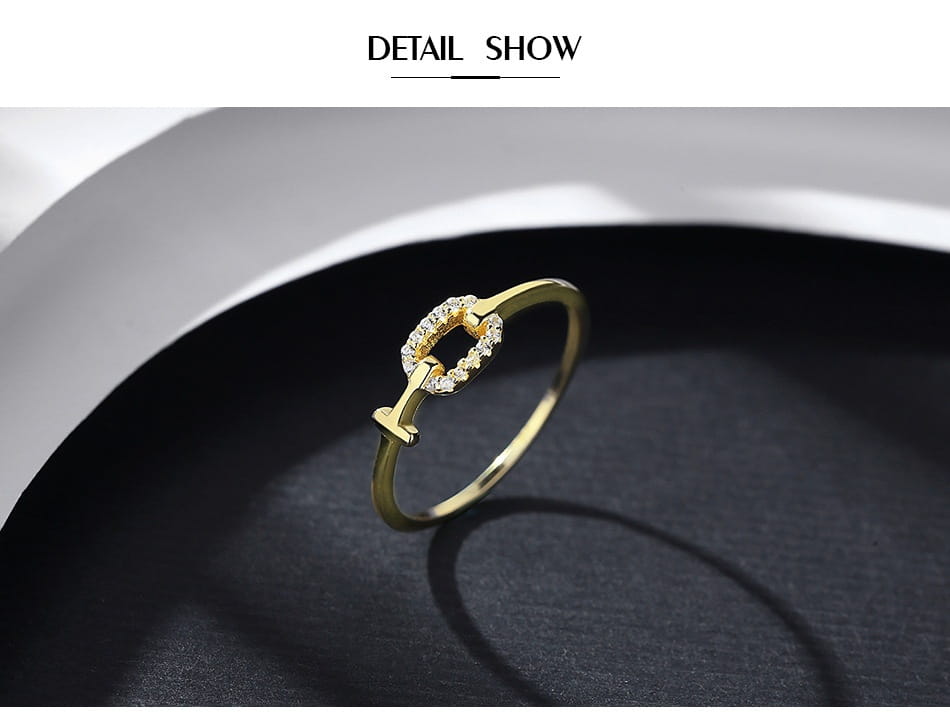 Ring Female S925 Sterling Silver Micro Inlaid Zircon