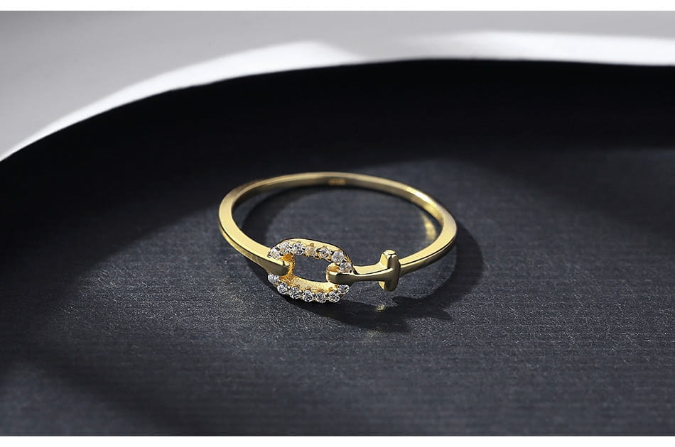 Ring Female S925 Sterling Silver Micro Inlaid Zircon