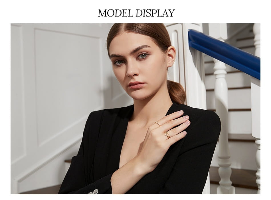 Ring Female S925 Sterling Silver Micro Inlaid Zircon