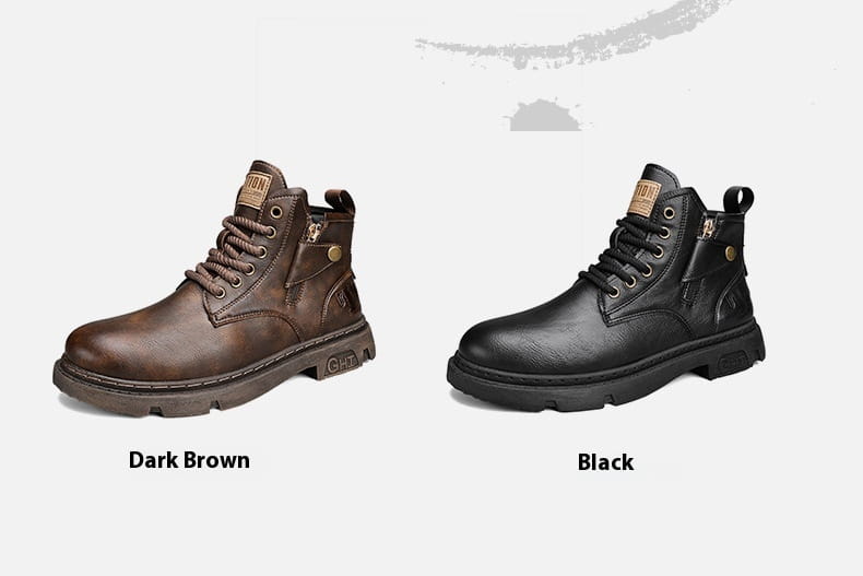 Retro British Style High Cut Martin Boots For Men