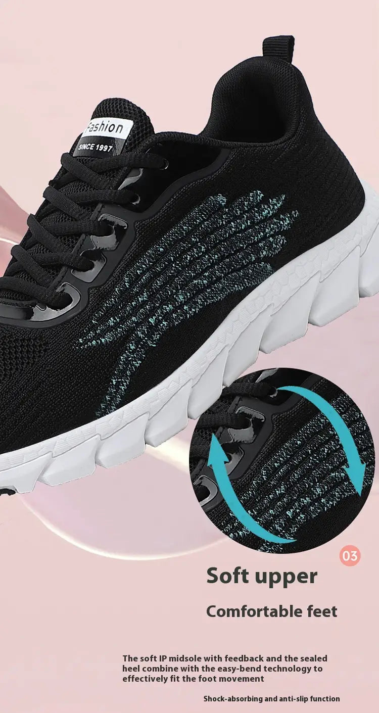 Comfortable Light Running Casual Flat Shoes Sneaker