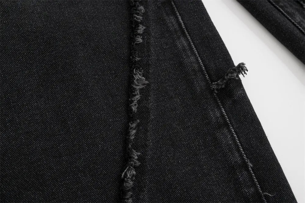 Fashion Personality Loose Denim Trousers Men