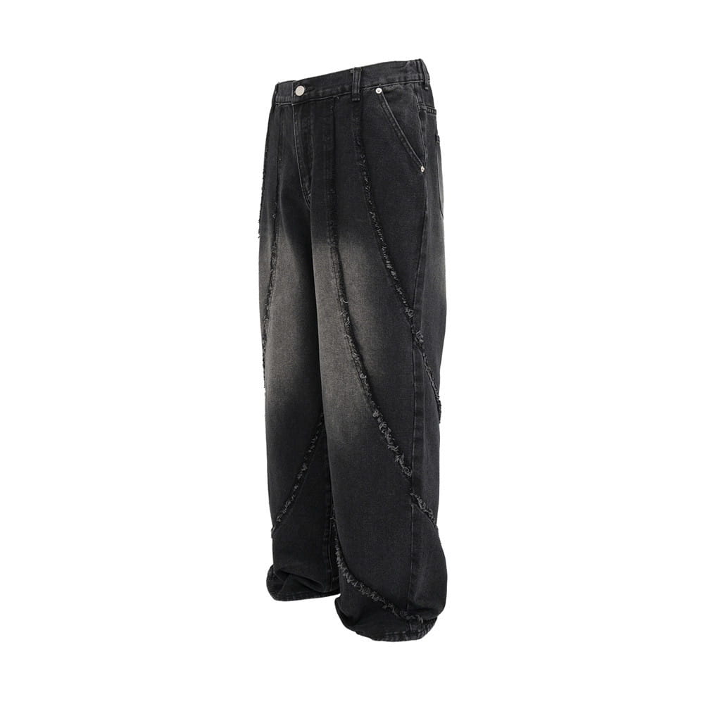 Fashion Personality Loose Denim Trousers Men