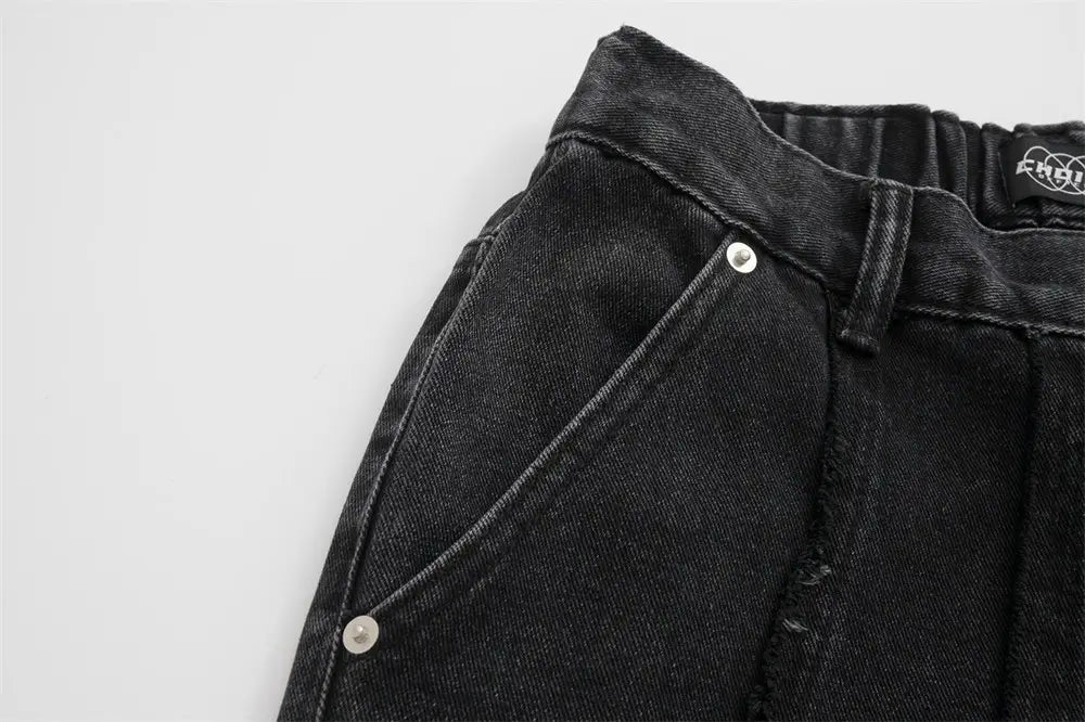 Fashion Personality Loose Denim Trousers Men