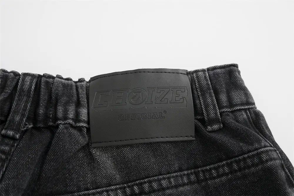 Fashion Personality Loose Denim Trousers Men