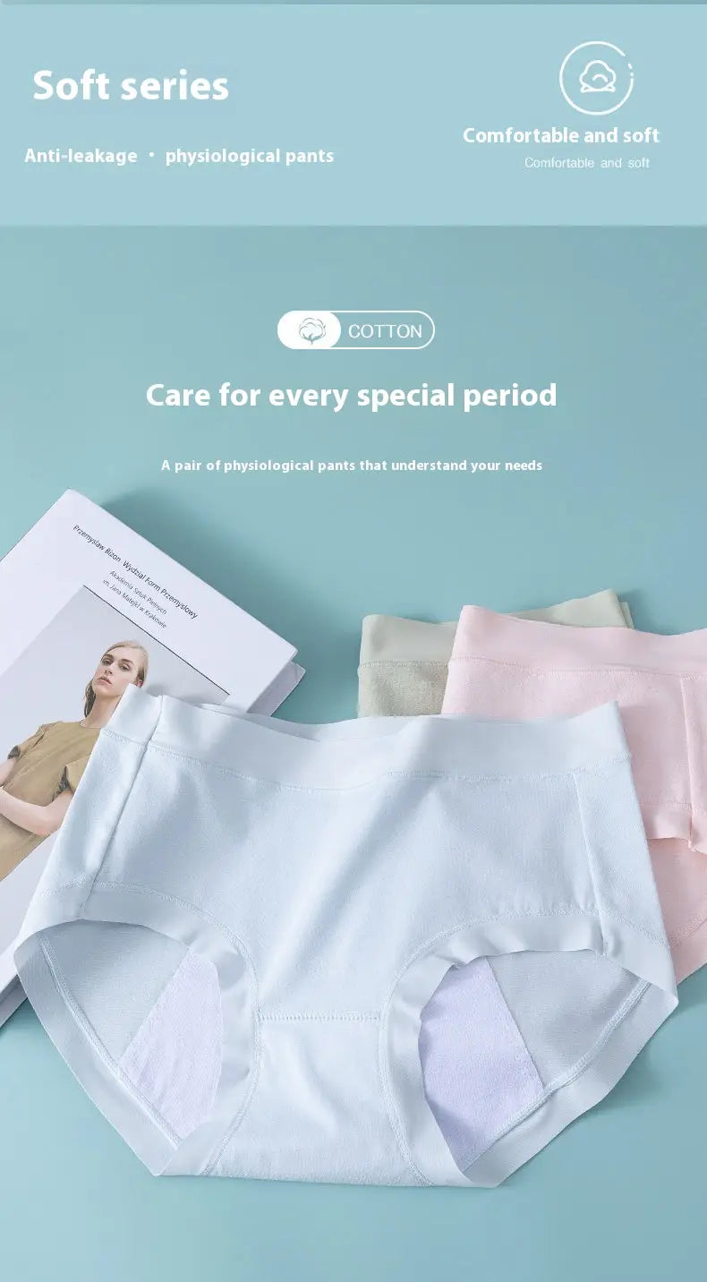 Cotton Menstrual Period Side Leakage Prevention Menstrual Panties