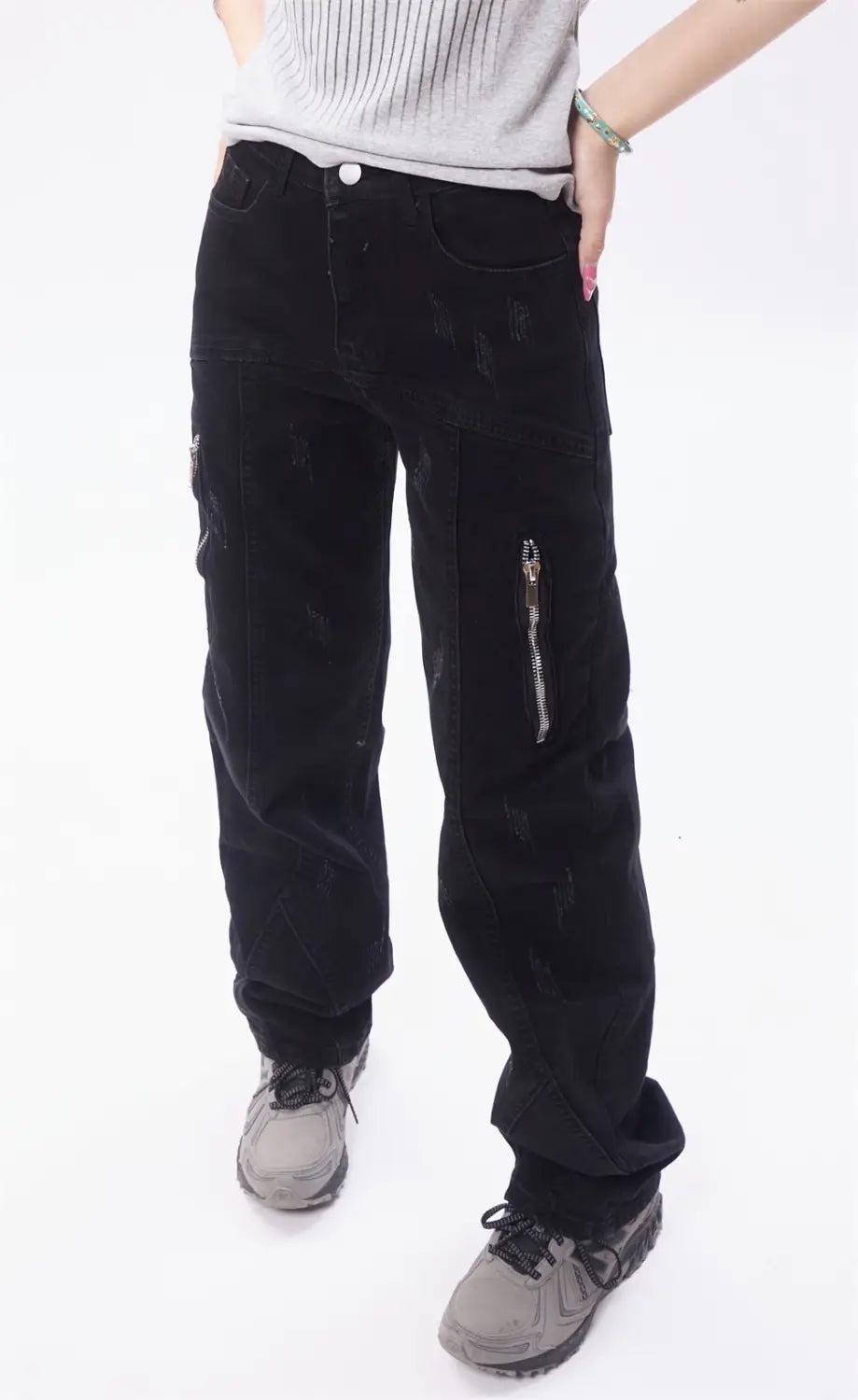 Heavy Industry Wash Denim Trousers Men