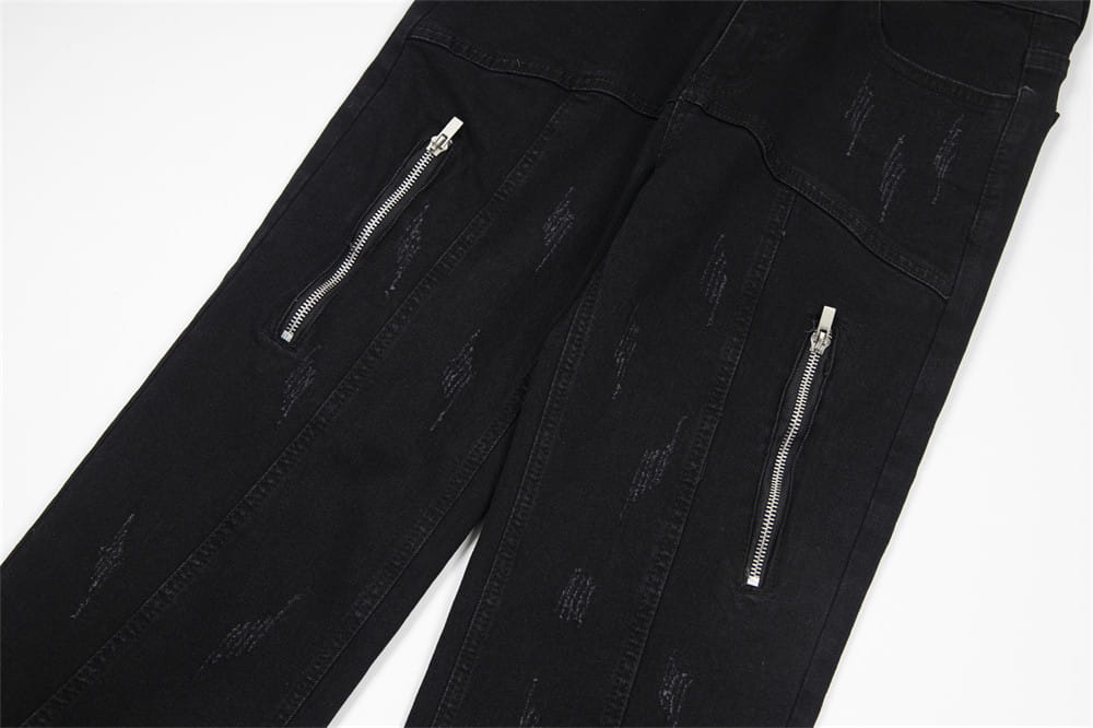 Heavy Industry Wash Denim Trousers Men